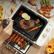 Carregar imagem no visualizador da galeria, MaxGrill Multifuncional Elétrico + Kit Facas Brinde
