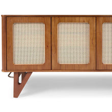 Carregar imagem no visualizador da galeria, Buffet Parma com Telinha Pés em Madeira Maciça de Eucalipto