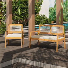 Carregar imagem no visualizador da galeria, Sofá de 2 Lugares Jasmim + Poltrona de Jardim Jasmim