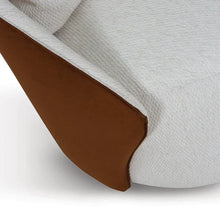 Carregar imagem no visualizador da galeria, Conjunto Poltrona Oasi Giratória com Almofada Solta e Pouft Meia-Lua