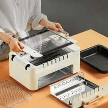 Carregar imagem no visualizador da galeria, MaxGrill Multifuncional Elétrico + Kit Facas Brinde
