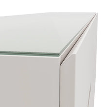 Carregar imagem no visualizador da galeria, Buffet Oasi com Vidro pés em Madeira de Eucalipto estrutura em MDF cor Off-White
