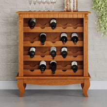 Carregar imagem no visualizador da galeria, Adega para Vinhos Verona em Madeira Maciça de Taeda para 20 Garrafas
